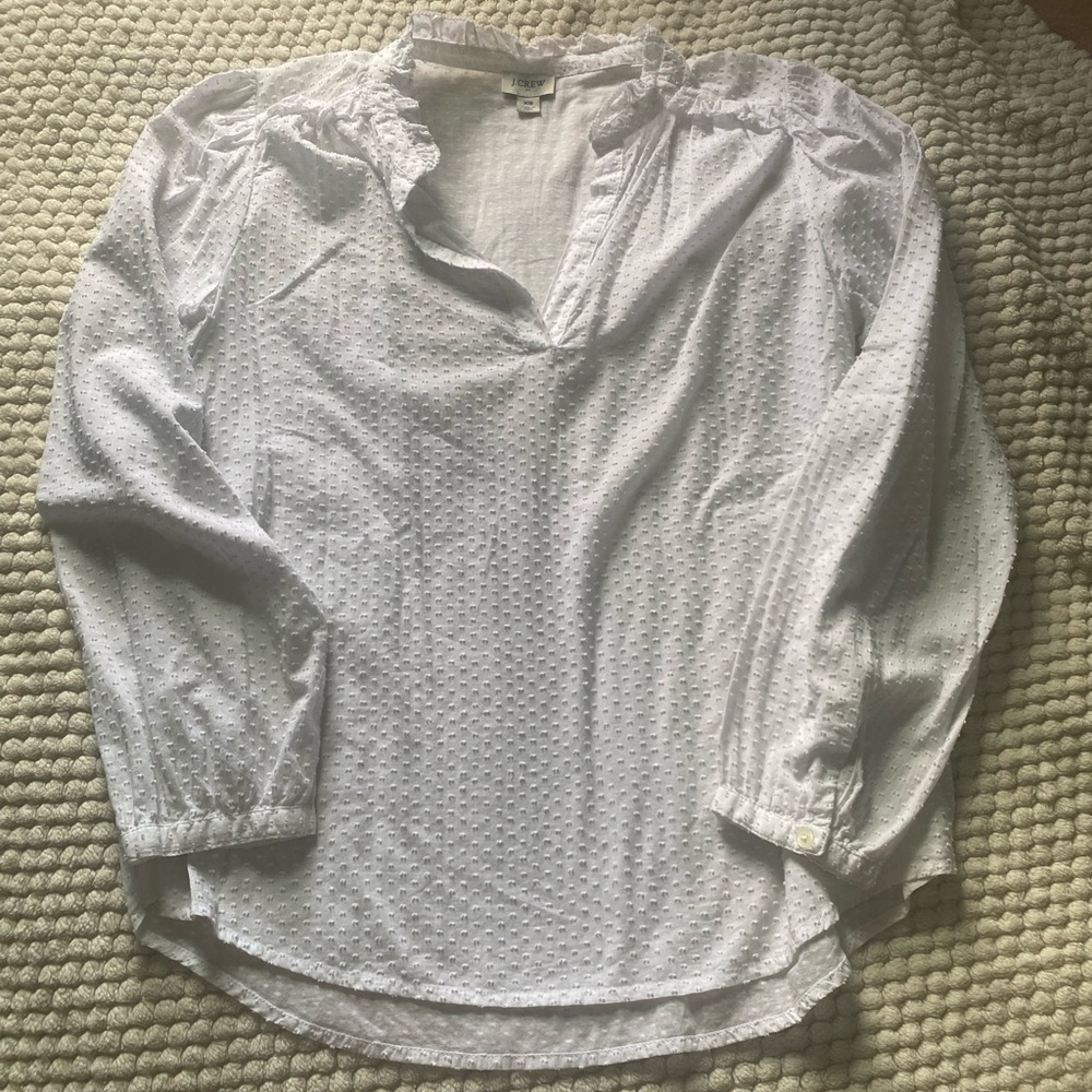 J Crew XS Textured Blouse